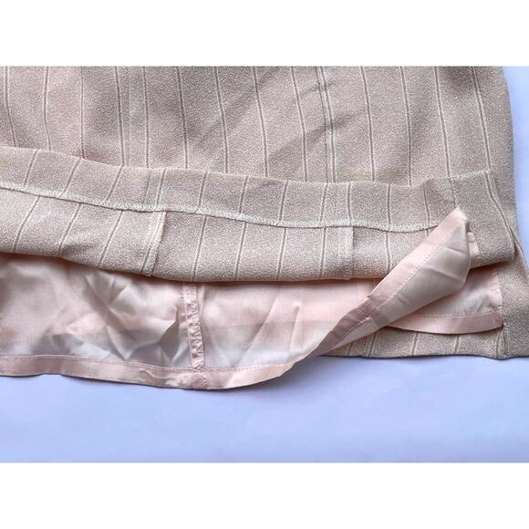 PANIZ NEW YORK, SIZE 12 CREAM COLORED DRESS, SLEEVELESS - Picture 3 of 5